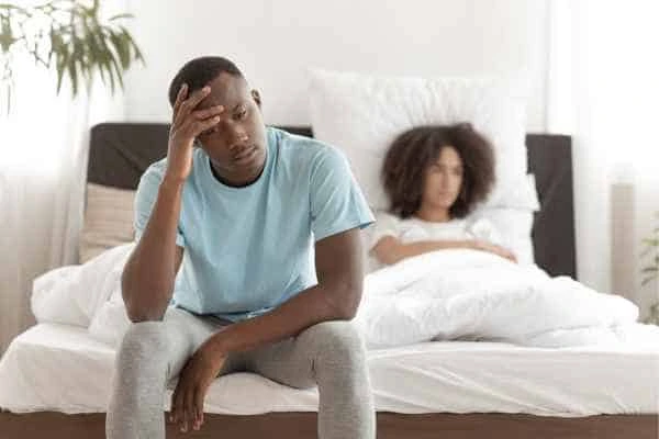 Man upset about ED symptoms Hammersmith