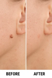 Skin tags removal Hammersmith before and after