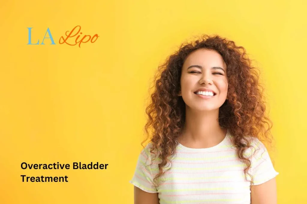 woman smiling about overactive bladder treatment Hammersmith solutions