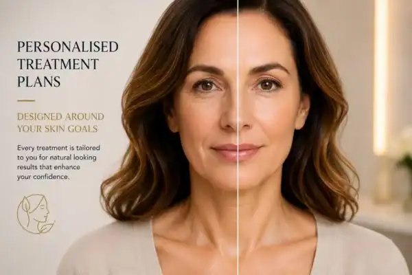 Before and after results of Collagen Lift Therapy Hammersmith